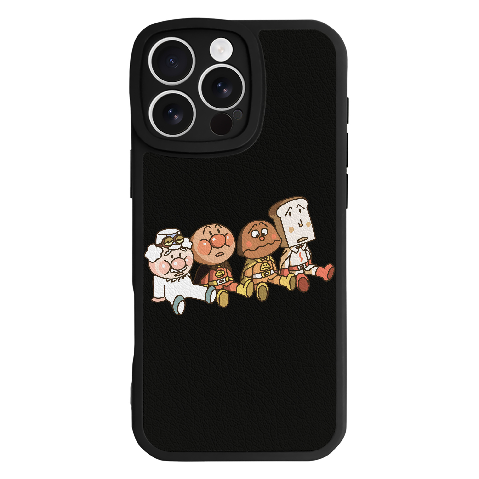 （画像用） アンパンマン Anpanman 【iPhone 16シリーズ対応】シリコンスマホケース（レザー調） 材質：シリコン